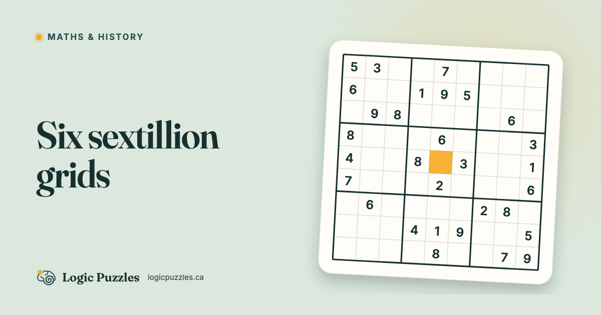 Six Sextillion Grids: The Mathematics of Sudoku