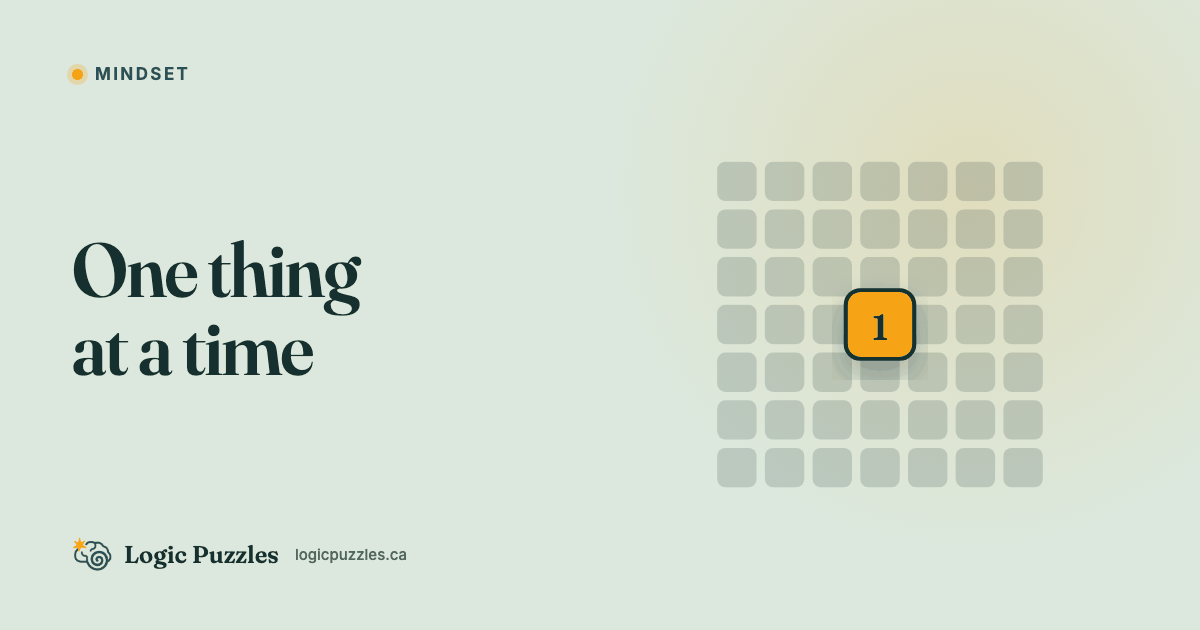 The Case for Doing One Thing at a Time