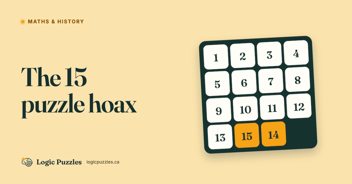 The Fifteen Puzzle Hoax That Fooled America