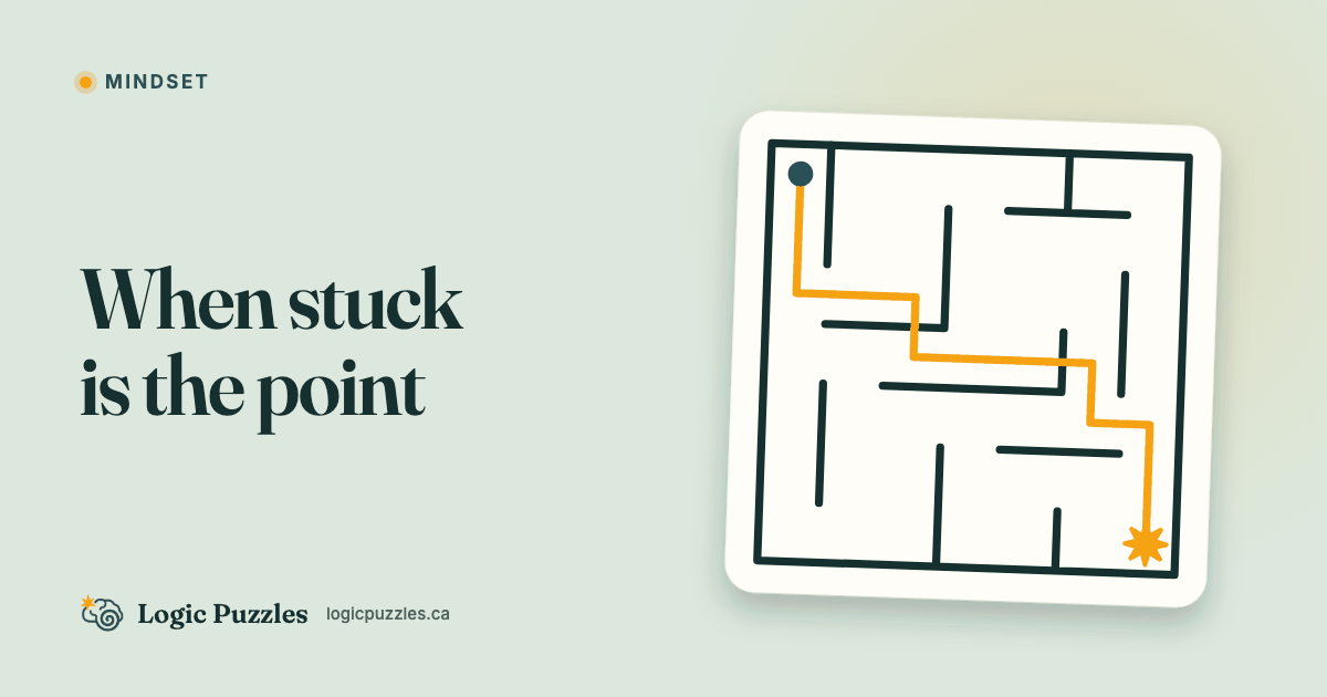 When Stuck Is the Point