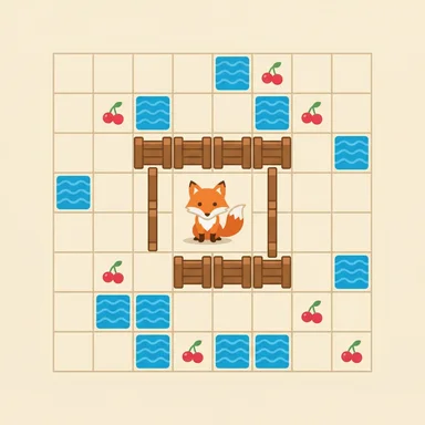 Enclose Fox - Logic puzzle game logo