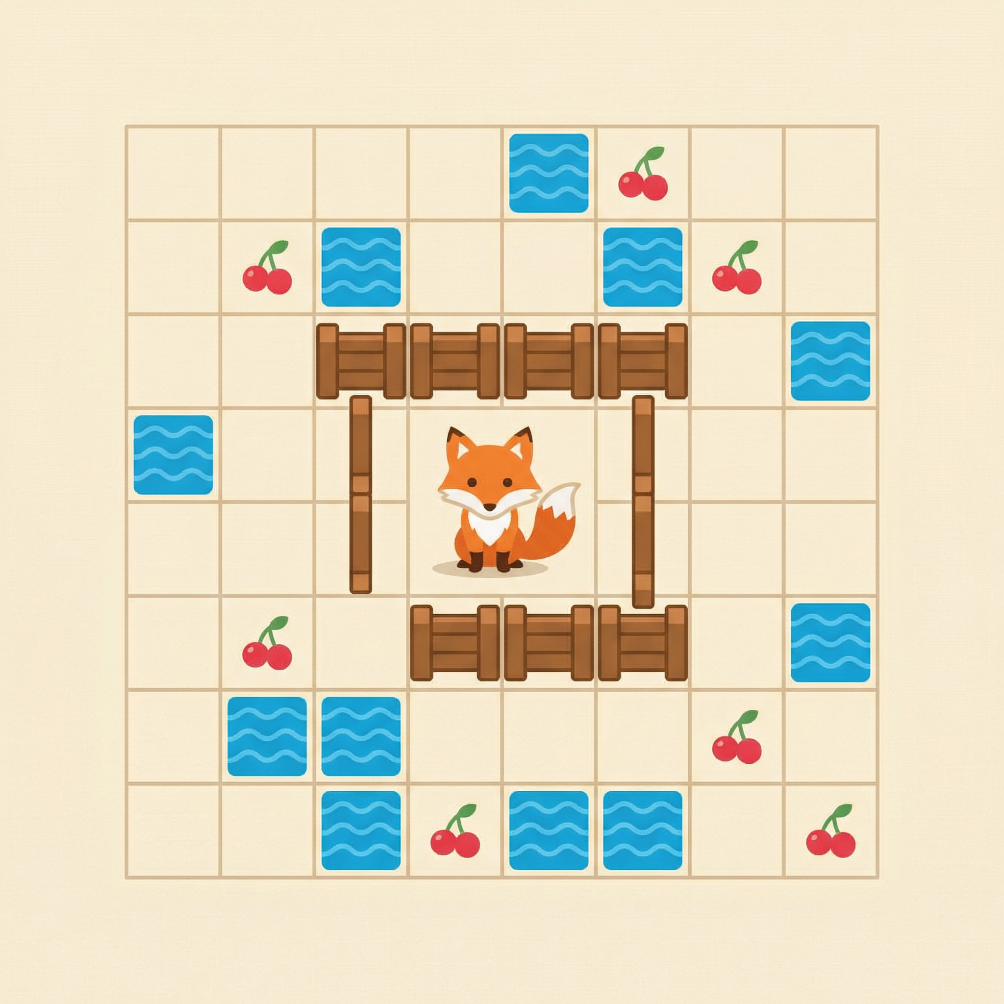 Enclose Fox logic puzzle game logo