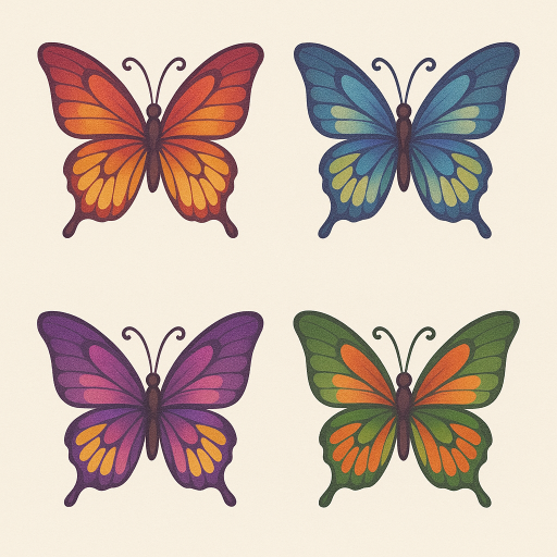 Butterfly Mahjong logic puzzle game logo