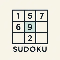 Sudoku logic puzzle game logo